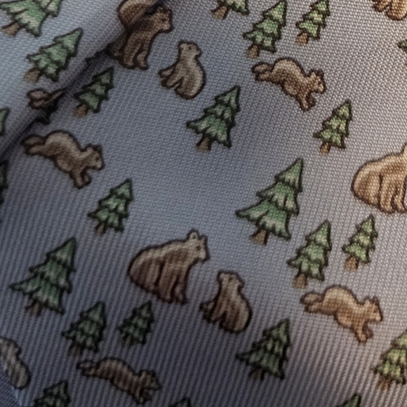 NWT Hermès Mens Silk Christmas Bears Holidsy Tie - Picture 8 of 10
